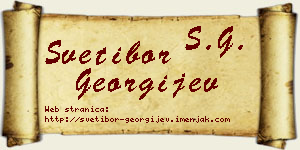 Svetibor Georgijev vizit kartica